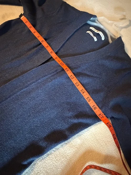 Tommy Hilfiger Dark Navy Cardigan with little hook-n-eye closers 100% COTTON - Picture 7 of 8